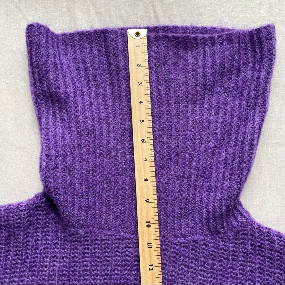 M Made In Italy Mohair & Wool Blend Oversized Cowl Neck Sweater - Picture 10 of 10